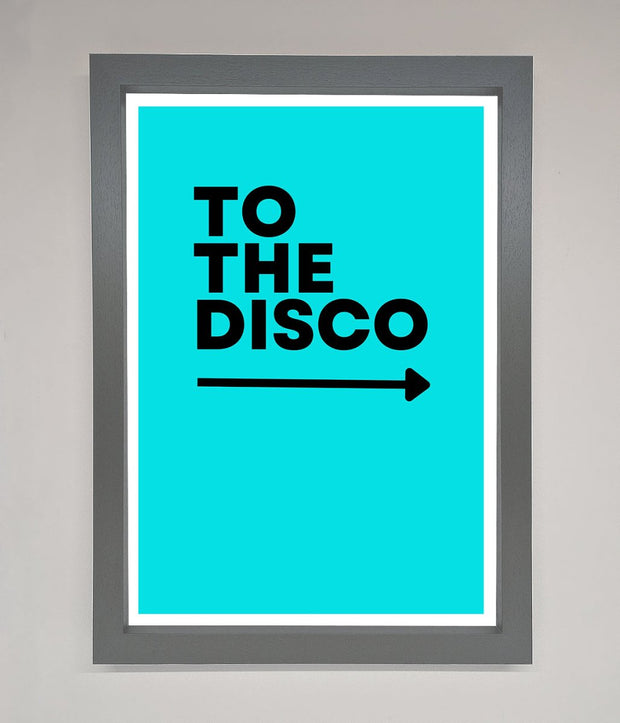 To The Disco Blue Framed Poster-3