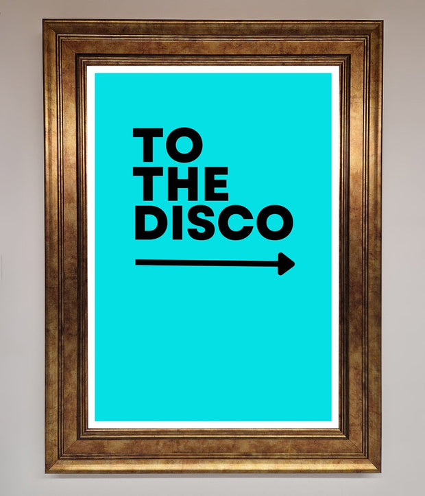 To The Disco Blue Framed Poster-7
