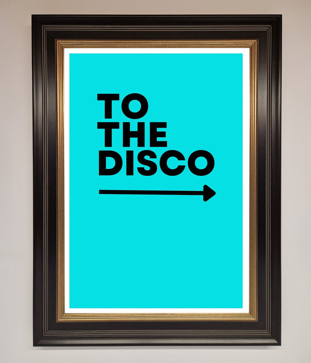 To The Disco Blue Framed Poster-9