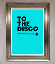 To The Disco Blue Framed Poster-5