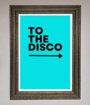 To The Disco Blue Framed Poster-16