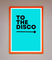 To The Disco Blue Framed Poster-10