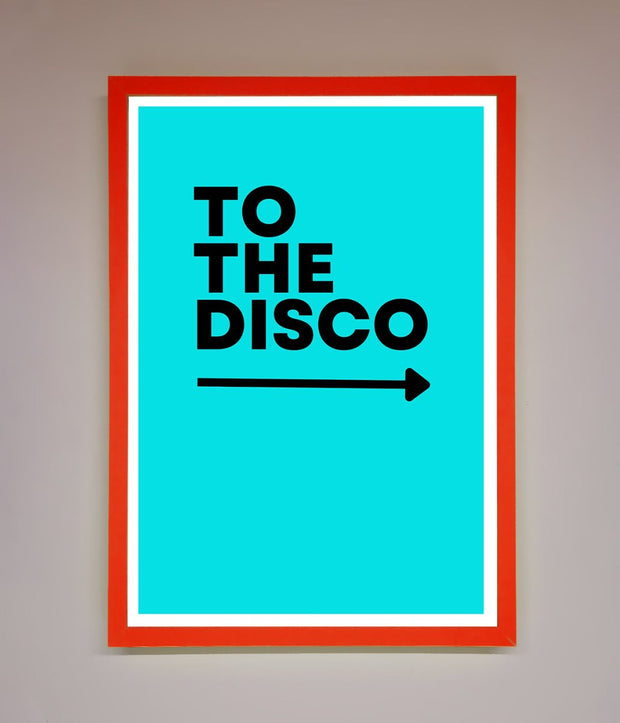 To The Disco Blue Framed Poster-14