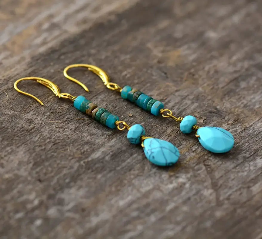 Turquoise Jasper Earrings-1