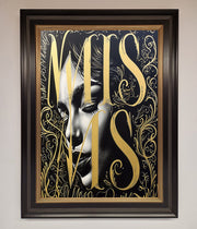 Typography Queen Framed Poster-0