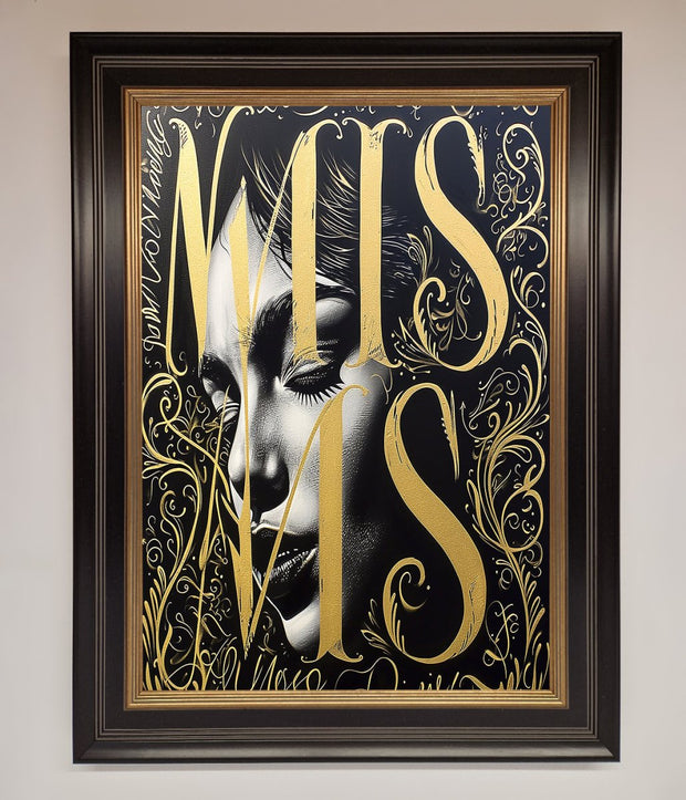 Typography Queen Framed Poster-0