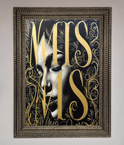 Typography Queen Framed Poster-16