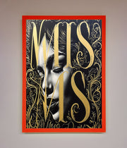 Typography Queen Framed Poster-14