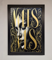 Typography Queen Framed Poster-1