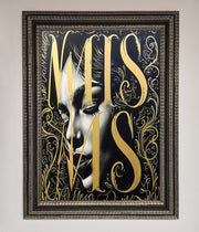 Typography Queen Framed Poster-17