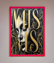 Typography Queen Framed Poster-13