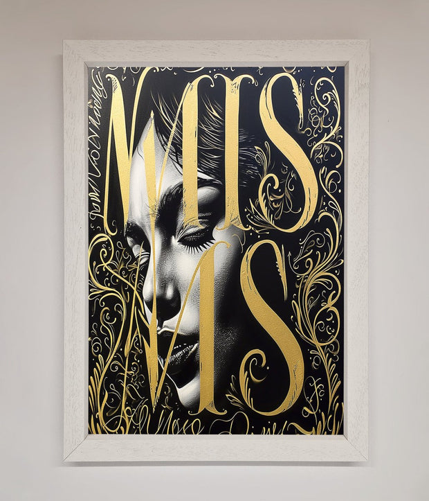 Typography Queen Framed Poster-2