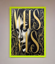 Typography Queen Framed Poster-12