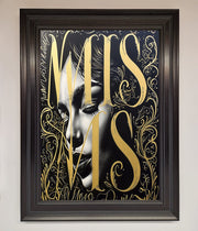 Typography Queen Framed Poster-6