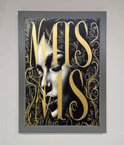 Typography Queen Framed Poster-4