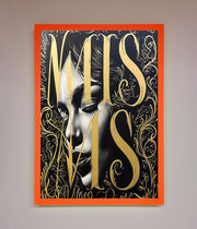 Typography Queen Framed Poster-10