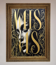 Typography Queen Framed Poster-15