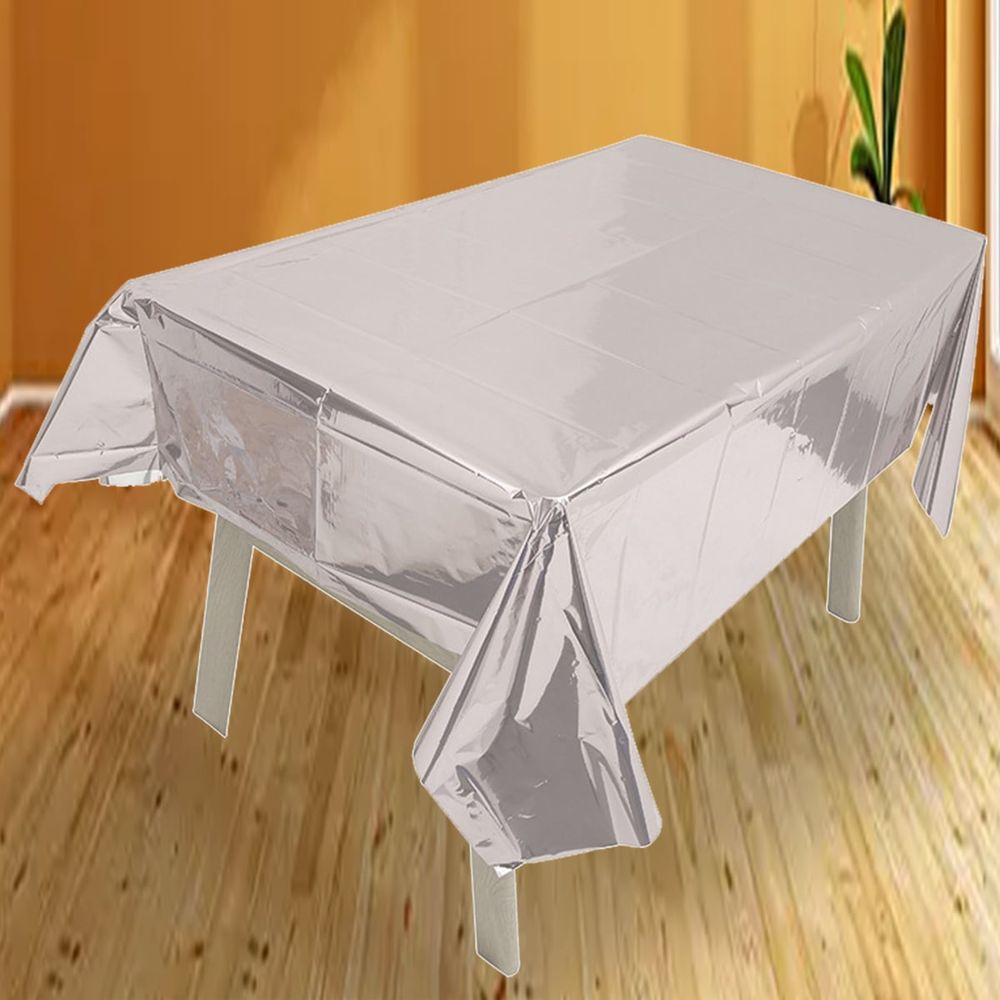 137cm*183cm Rose Gold Sliver Disposable Tablecloth For Birthay Wedding Party Decoration Birthday Partyneeds Home Decor