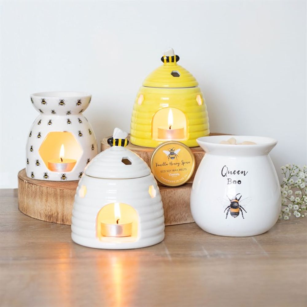 All Over Bee Print Oil Burner-3