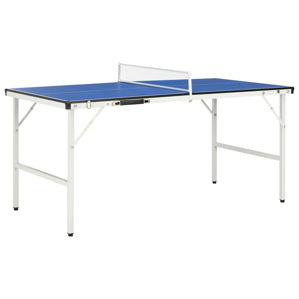 5 Feet Ping Pong Table with Net 152x76x66 cm Blue