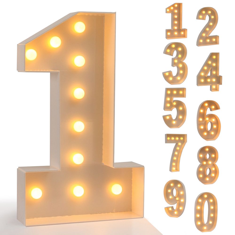 91.5cm Giant Birthday Figure LED Number 1st Birthday Anniversary Wedding Baby Shower 18 20 30 40 Bithday Figure Light Decor