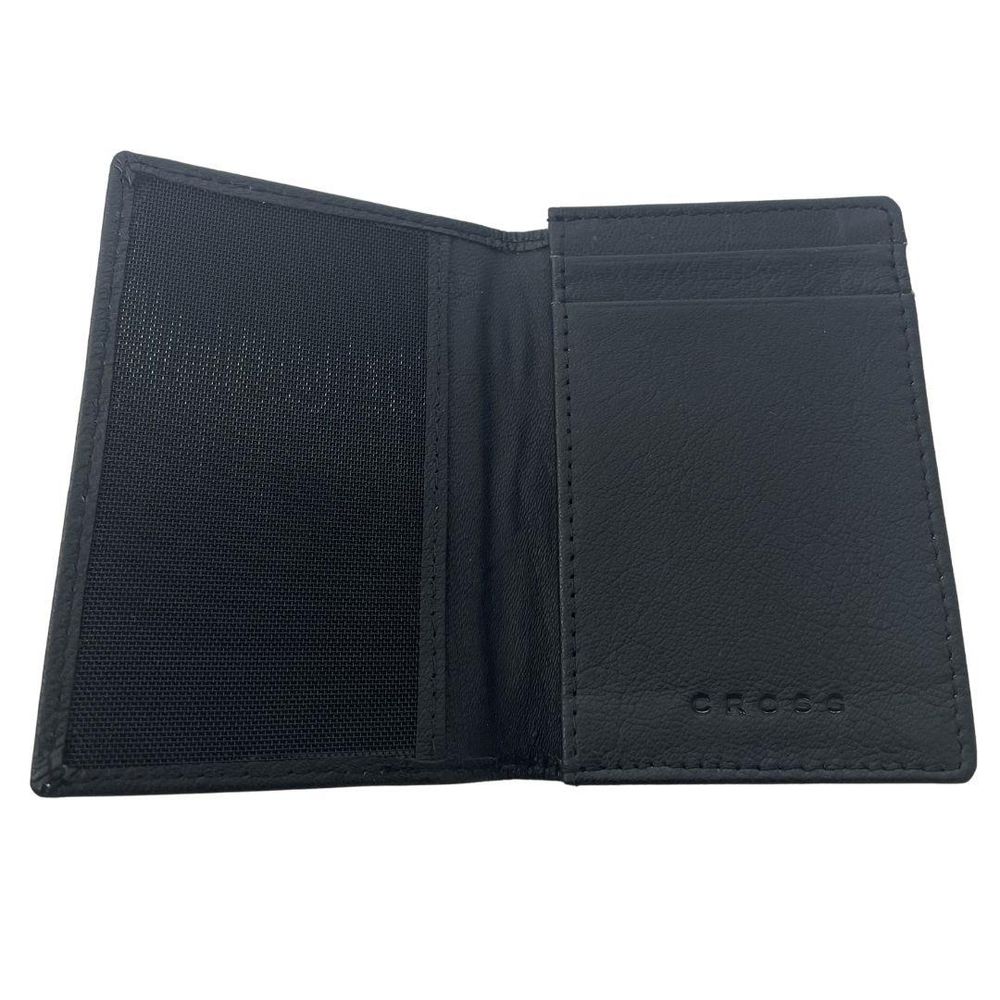 Cross Luxury Insignia Express 2 Piece Set Leather Wallet with Credit Card Case - Black