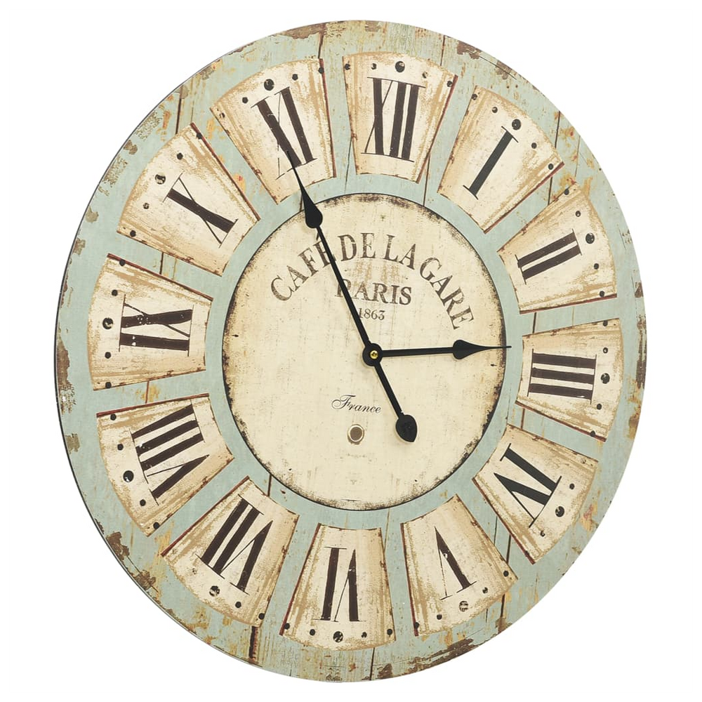 Wall Clock Multicolour 60 cm MDF