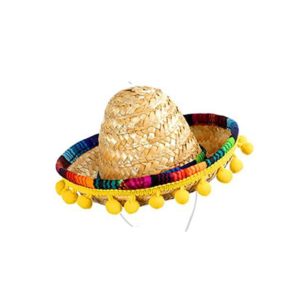 Mexican Mini Small Hat Hair Hoops Headbands Festival Headdress Performance Props Carnival New Year Party Favors