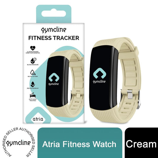 Gymcline Atria Fitness Tracker with 24H Daily Activity Tracking, Cream