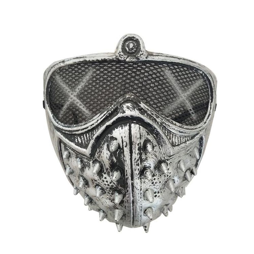 Punk 3-color Unique Styling Rivet Design Cool Lightweight Halloween Death God Halloween Plastic Comfortable To Wear Mask 55g