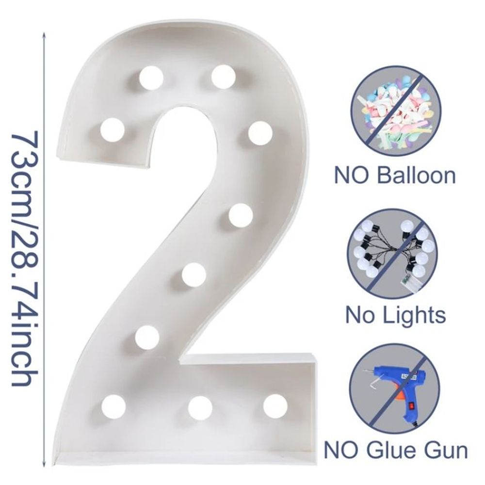 91.5cm Giant Birthday Figure LED Number 1st Birthday Anniversary Wedding Baby Shower 18 20 30 40 Bithday Figure Light Decor