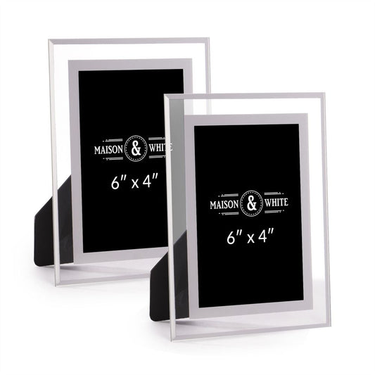 Glass Photo Frame 6" x 4" - Set of 2 | M&W