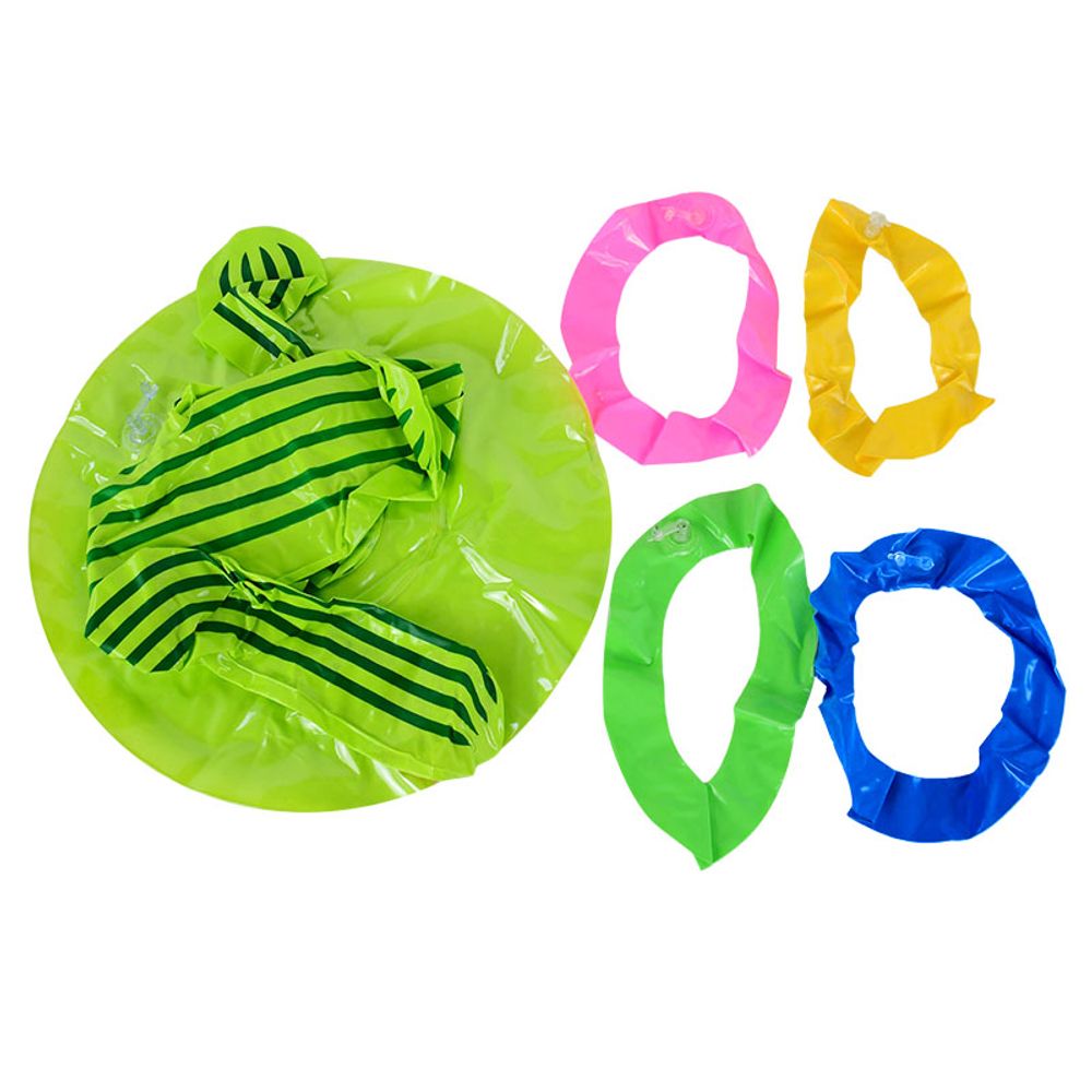 Inflatable Cactus Ring Toss Game With 4 Ring Summer Hawaiian Family Outdoor Water Beach Party Game Fun Toys for Children Adult