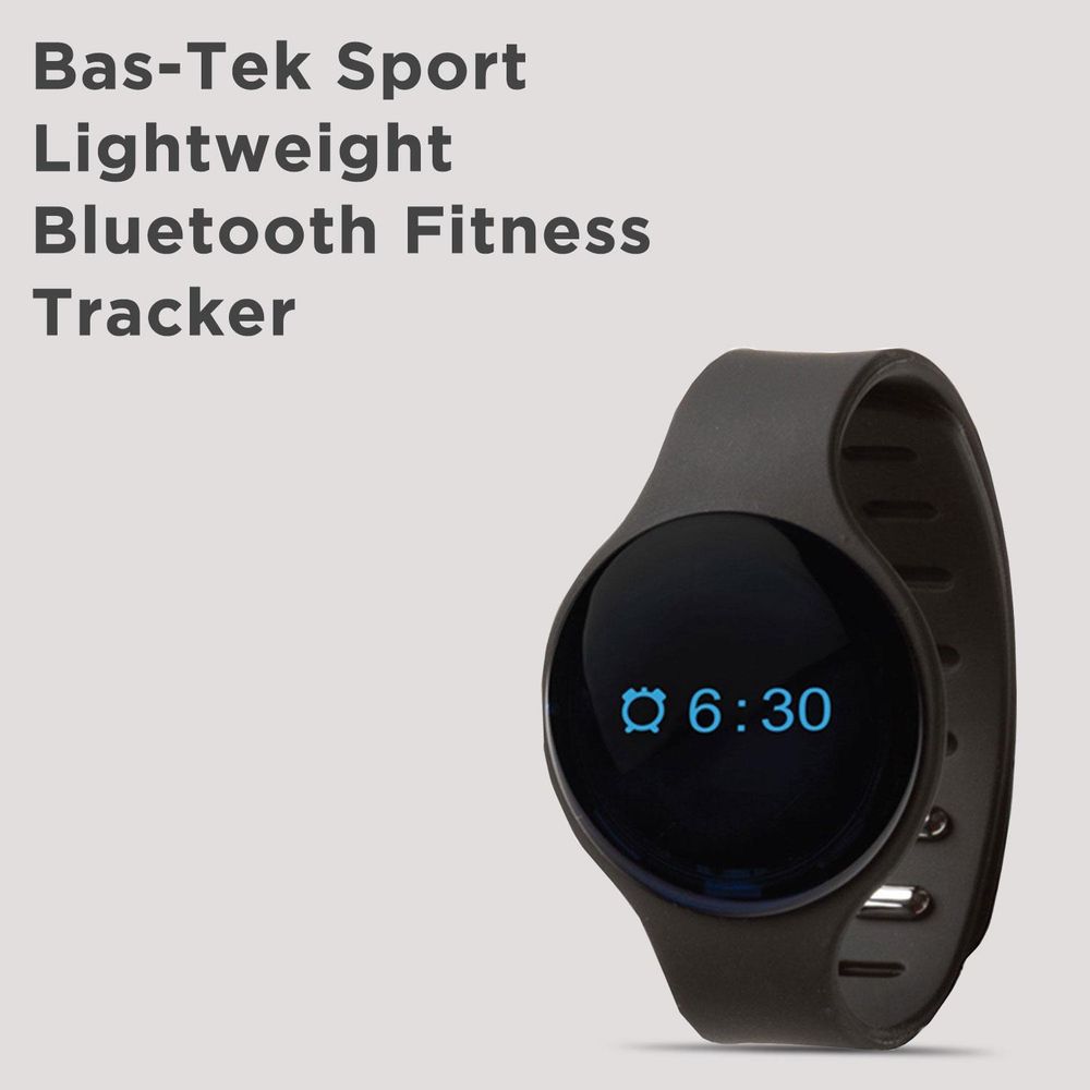 Bas-Tek Sport Lightweight Bluetooth Fitness Tracker - Black