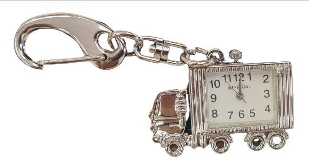 Imperial Key Chain Clock Truck Silver IMP750