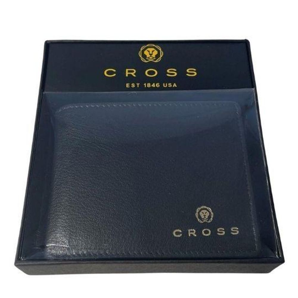 Cross Luxury Hunts Overflap Coin Leather Wallet - Black