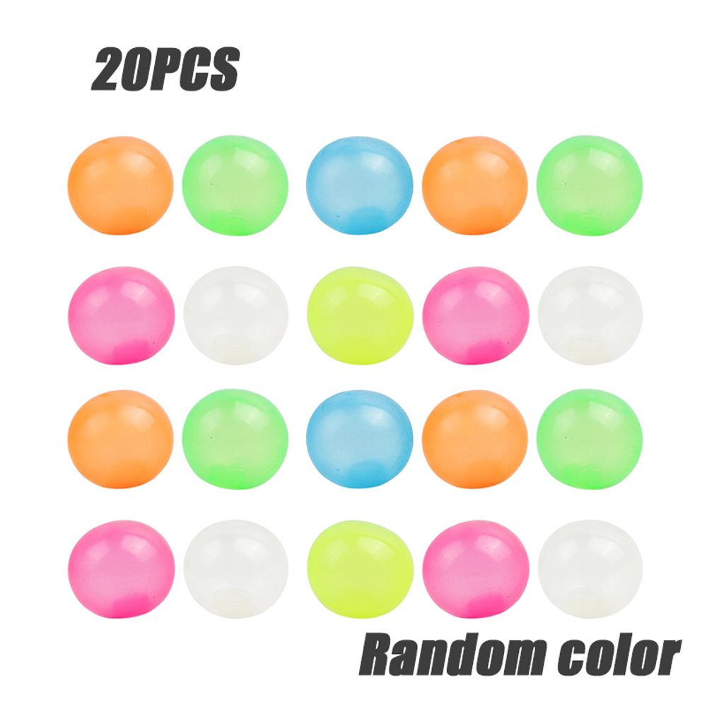 Luminous Wall Target Ball Sucker Sticky Decompression Toys Squeeze Ball For Kid Teen Adult Colorful TPR Toy Balls Color Random