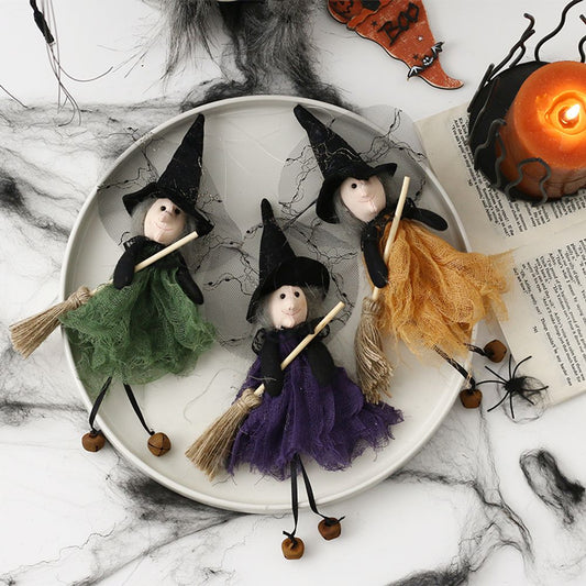 Scary witch Doll Indoor Decor Halloween Props Home Decoration Halloween witch Props Halloween Tree Hanging Ornaments Halloween T