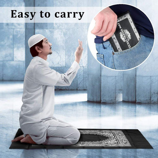 Waterproof Portable Prayer Rug Pocket Size Praying Mat Travel Prayer Rug Mat Outdoor Musallah Pads Carpet Outing Picnic Salah