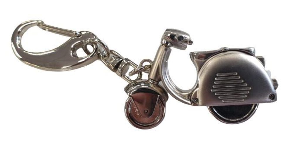 Imperial Key Chain Clock Scooter Silver IMP731