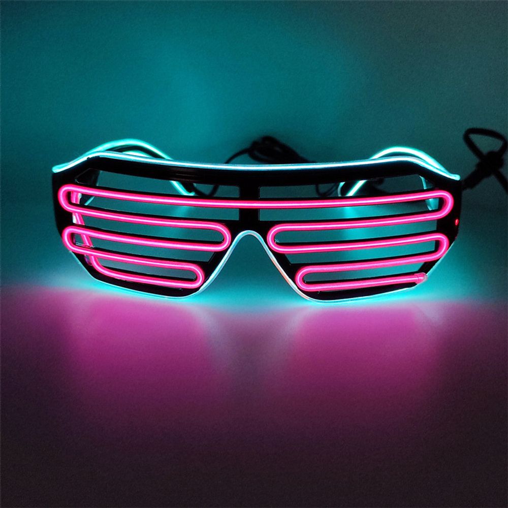 LED Luminous Glasses Halloween Glowing Neon Christmas Party Bril Flashing Light Glow Sunglasses Glass Festival Supplies Costumes