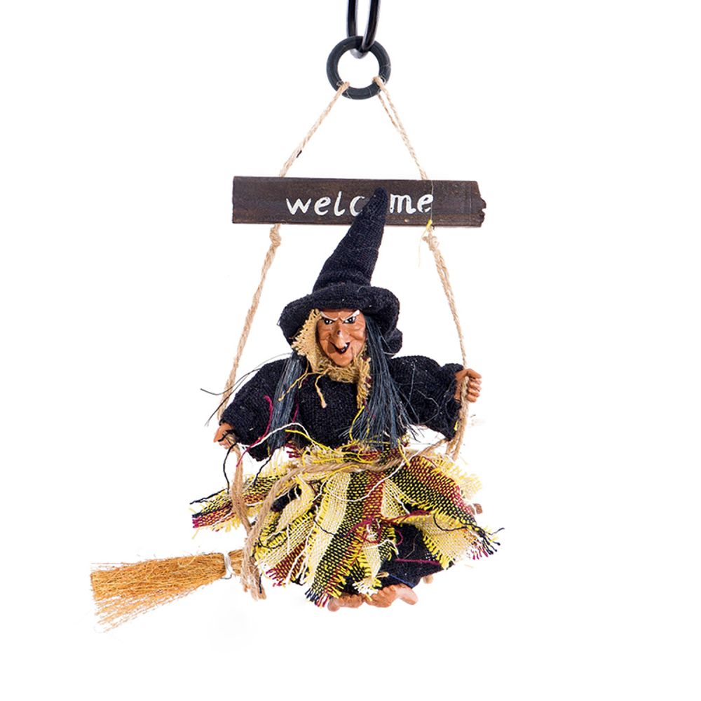 Halloween Witch Hanging Doll Pendant Ghost Flying Witch Horror Scary Decoration Halloween Home Decoration DIY Party Ornaments