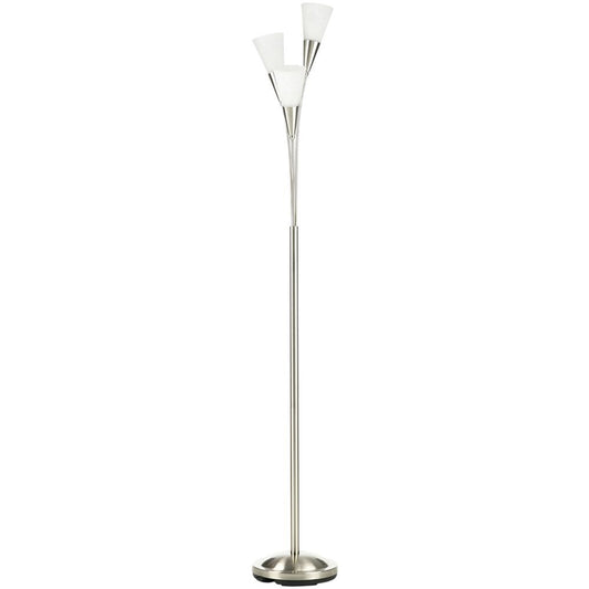 Modern Floor Lamp for Living Room Bedroom, 3 Light Upright Standing Lamp