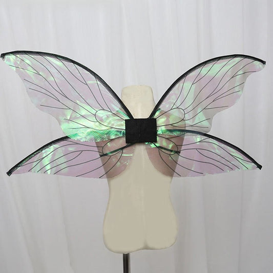 Fairy Wings Dress Girl Shining Princess Festival Party Makeup Prom Props COS Dress Up Cicada Wings Role Play Dress Up Props