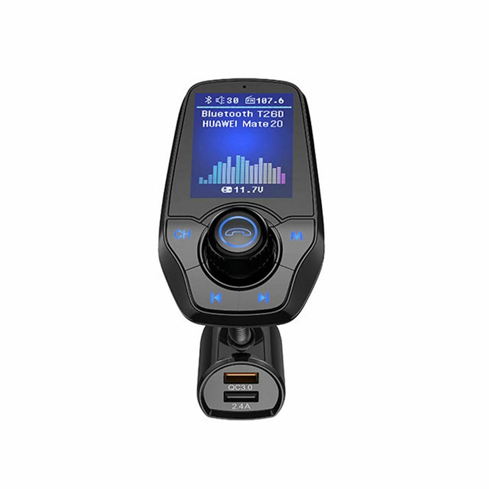 Aquarius Wireless Multifunctional Bluetooth Car FM Transmitter with Dual USB Port