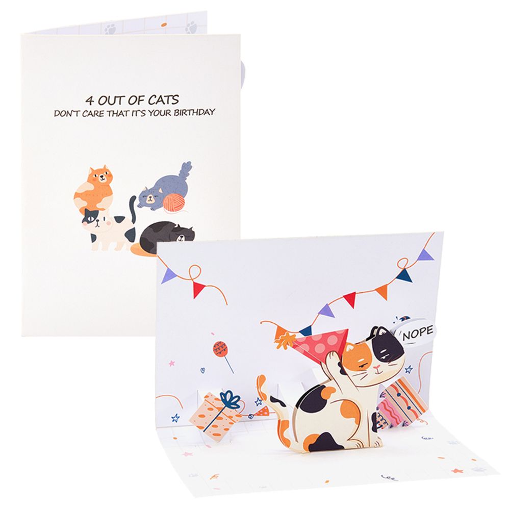 Cute Dog Pop Up Greeting Cards Pretty Animals Birthday Card With Envelope DIY Birthday Gifts Birthday Anniversary Greeting Card