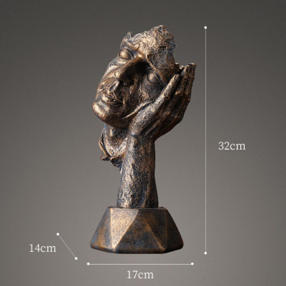 High Quality Resin Thinker Sculpture Miniature Model Figurines Art Crafts Ornaments Home Decoration Accessories Gift European