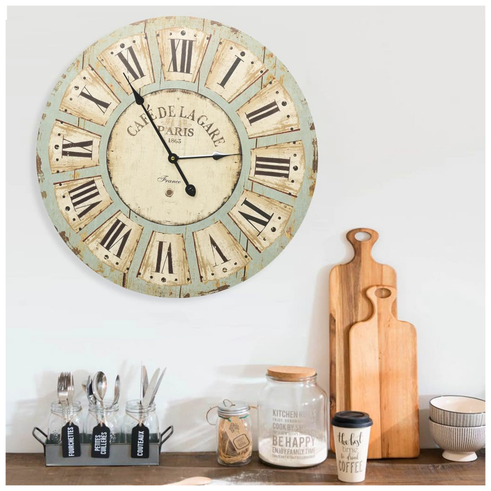 Wall Clock Multicolour 60 cm MDF