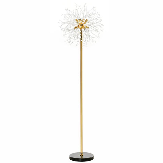 HOMCOM Modern Floor Lamp with Dandelion-like Lampshade for Bedroom