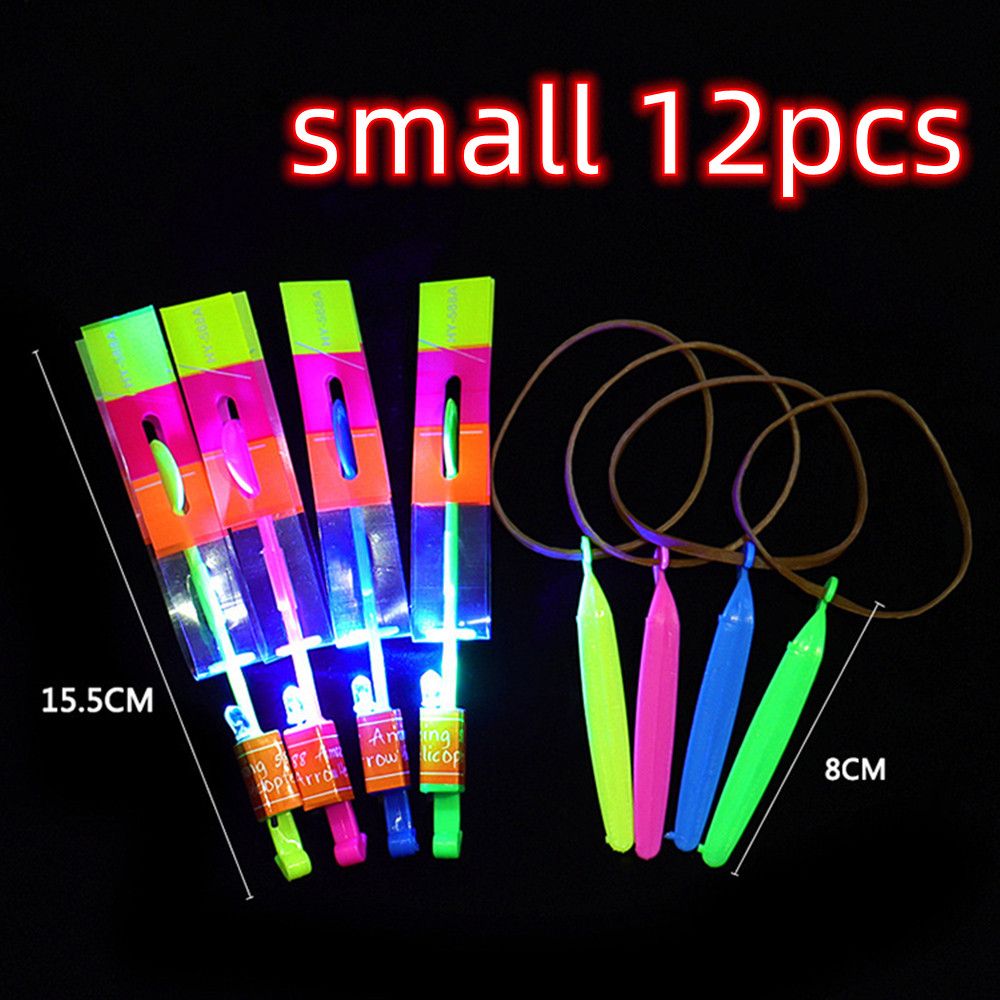 12/30PC Outdoor Lighting LED Slingshot Flying Sword Toys Kids Birthday Party Gifts Boys Girls Souvenir Pinata Filler Reward Pack